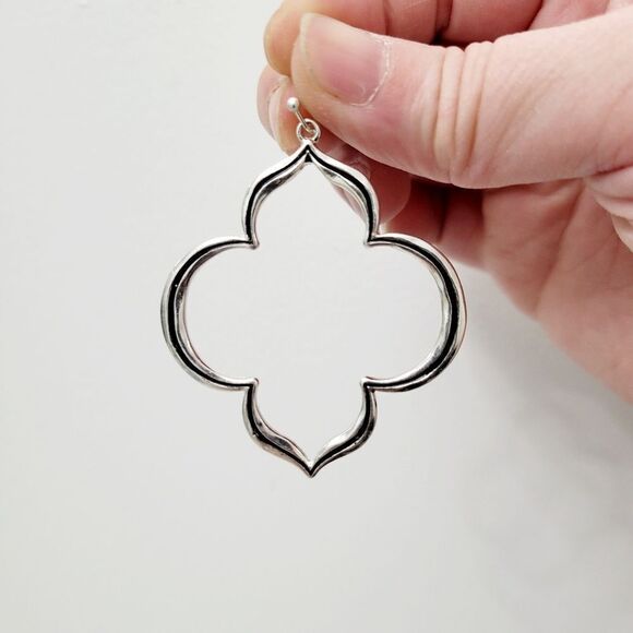 Brand New Versona Silver With Black Earrings - Picture 5 of 9